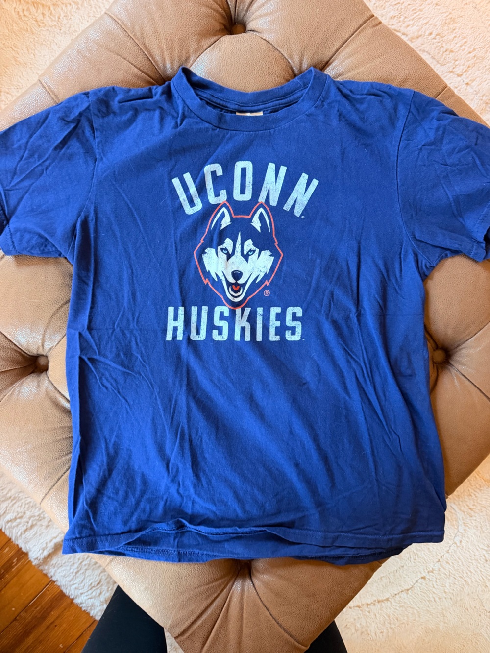 UConn Huskies Boy's Blue Graphic T-Shirt